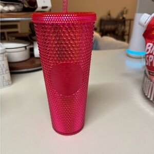 Starbucks Pink Studded Reusable Tumbler with Straw